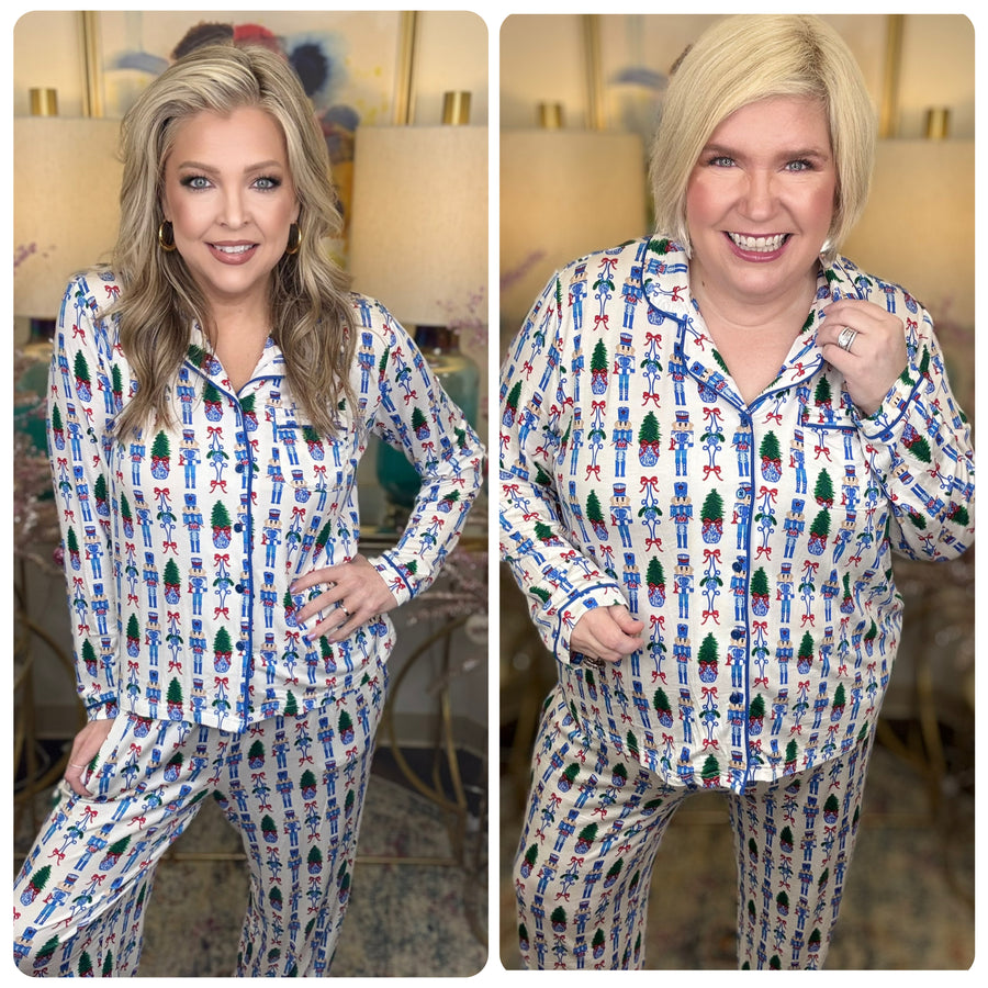 Mary Square Pajamas-Merry Marchers