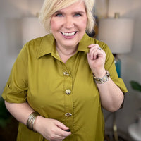 Charmed Life Dress-Martini Olive