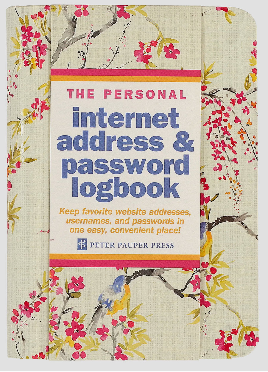 Personal Internet Password Logbook