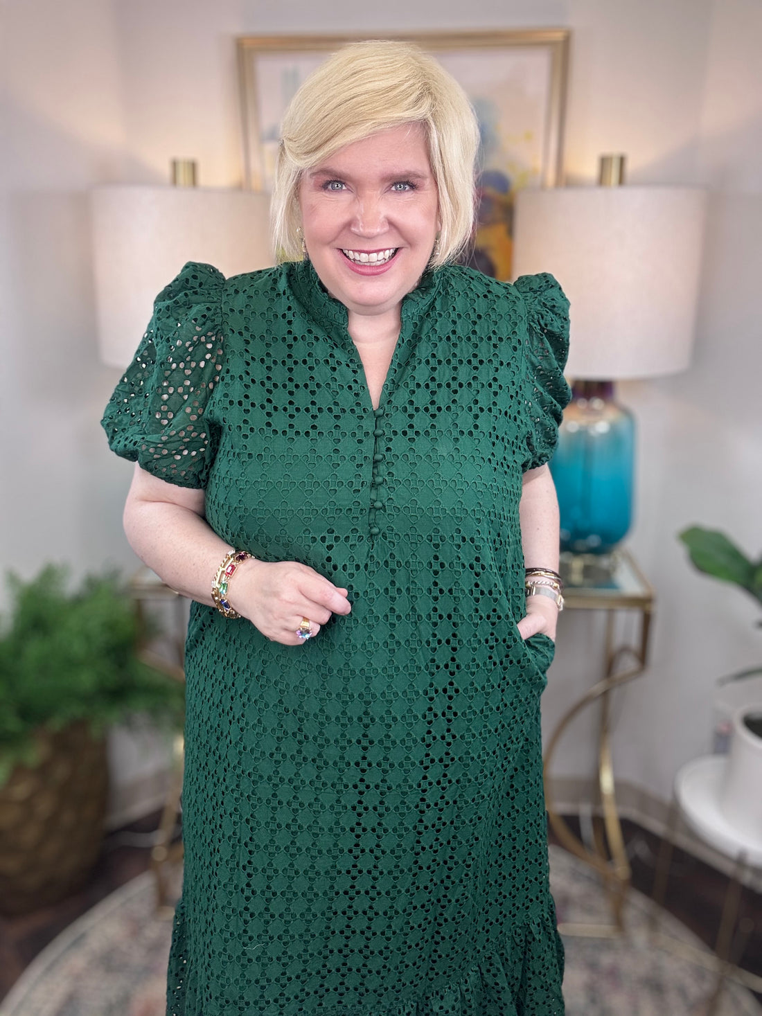 Leave It All Behind Dress-Hunter Green
