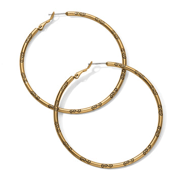 Brighton | Grande Hoop Charm Earring-Gold