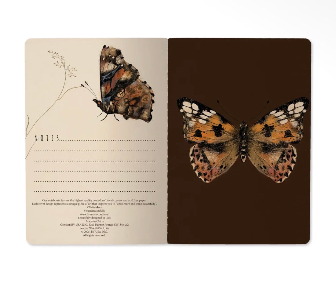 Notebook-Butterflies on Blush