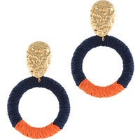 Spectator Raffia Earrings-4 Colors