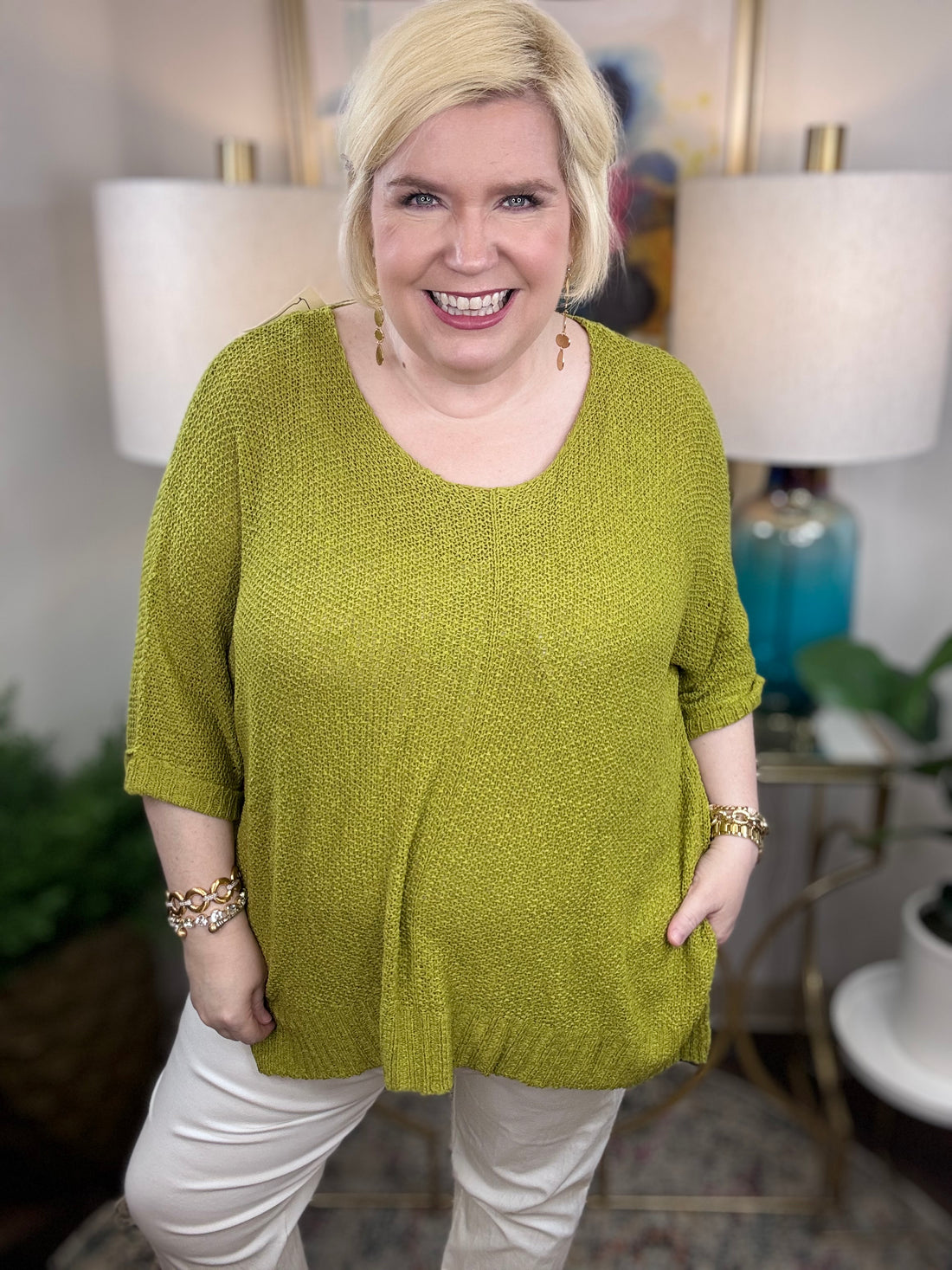 Looking Forward Curvy Sweater