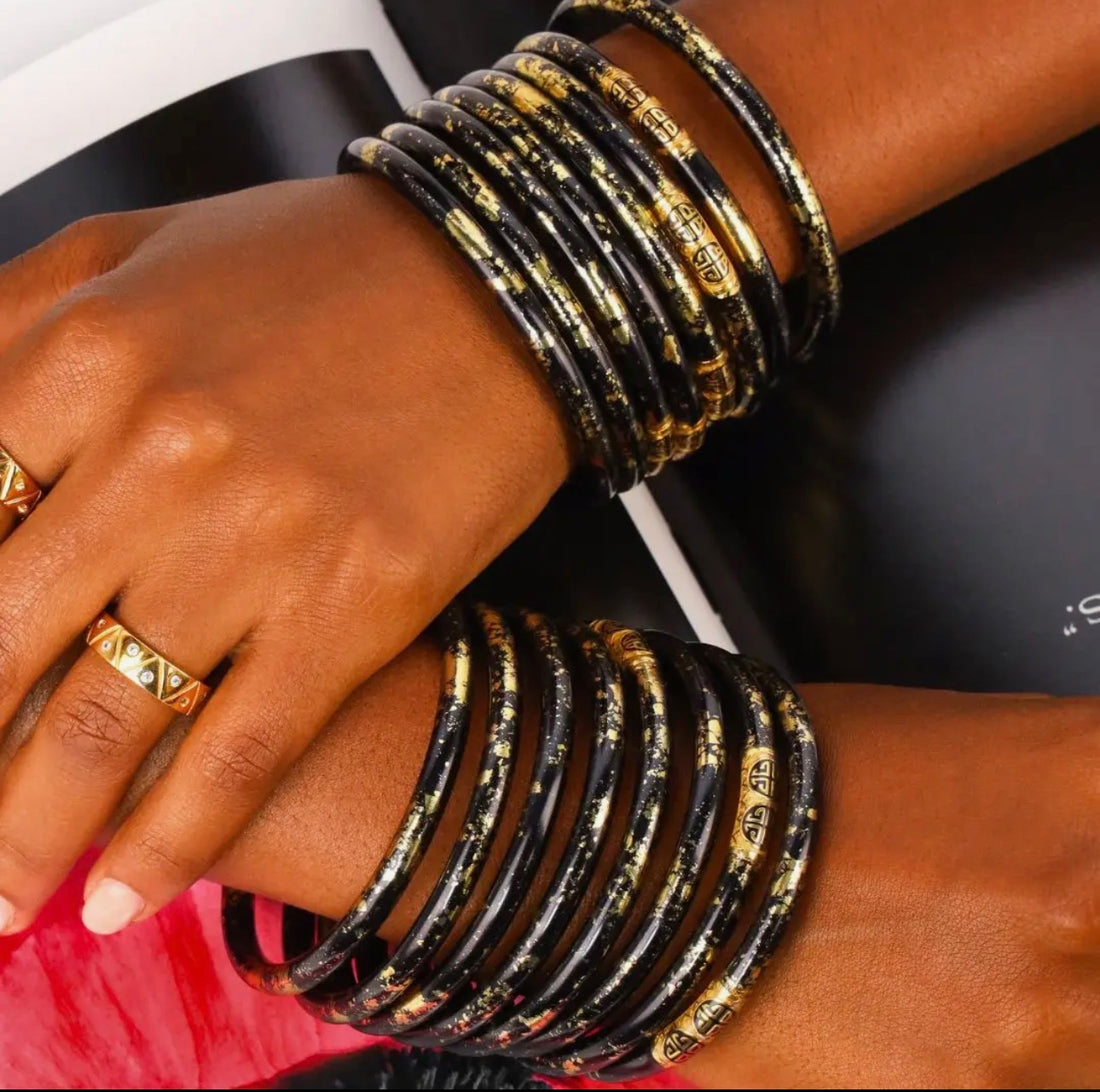 BuDhaGirl | Koi Noir All Weather Bangles® (Awb®) -
Set of 4