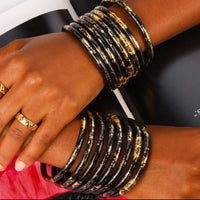 BuDhaGirl | Koi Noir All Weather Bangles® (Awb®) -
Set of 4