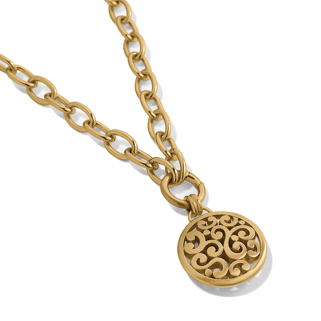 Brighton | Contempo Medallion Charm Necklace-Gold