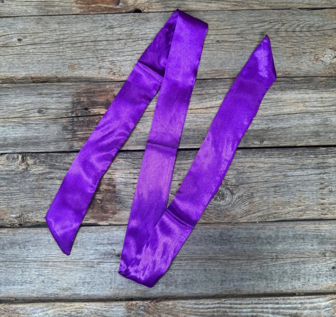 Purple Skinny Mini Wild Rag Scarf