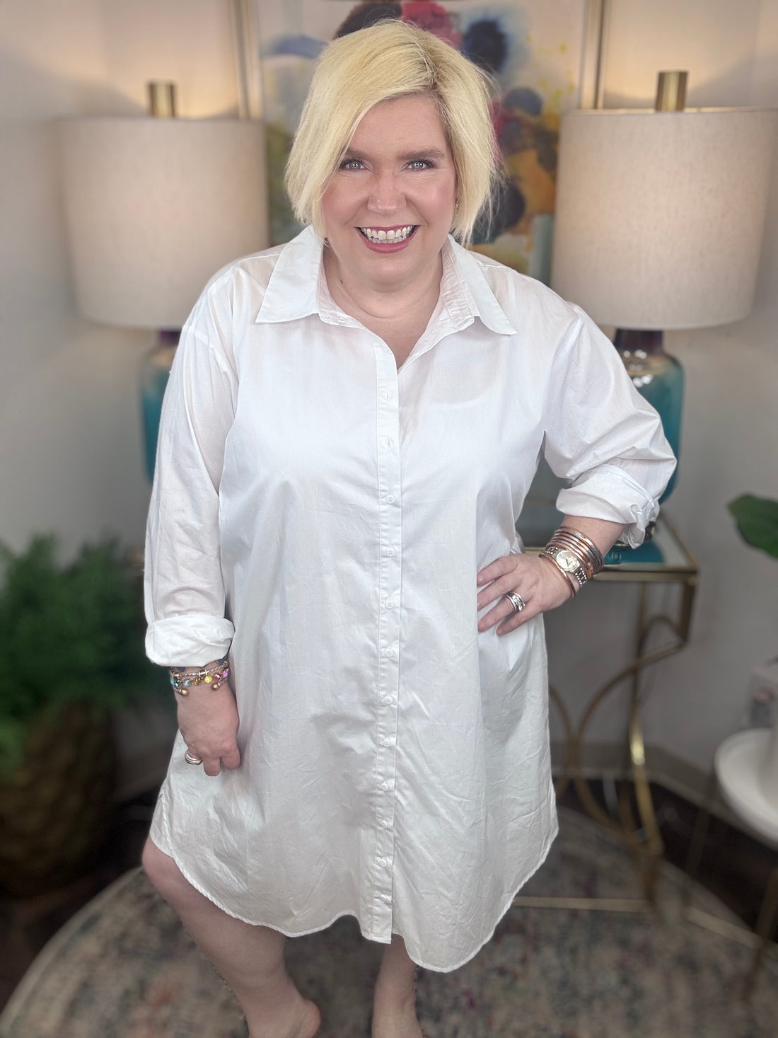 Kaira Poplin Shirt Dress