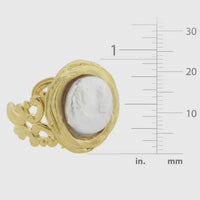 Susan Shaw Handcast Gold Pearl Adjustable Ring - The Shoppes at Coldwater