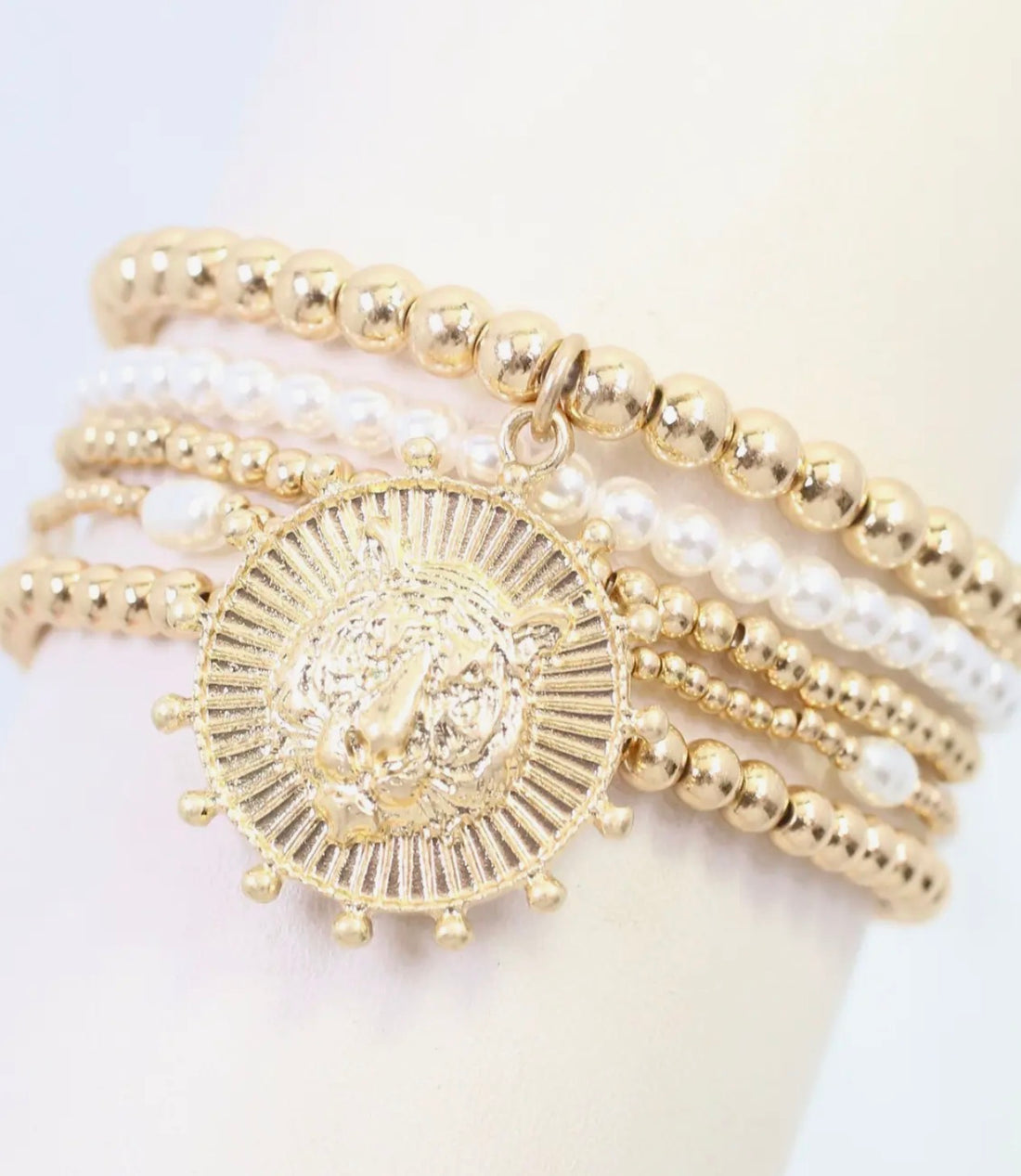 Caroline Hill | Carmen Coin Bracelet Set-Tiger