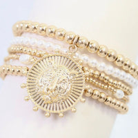 Caroline Hill | Carmen Coin Bracelet Set-Tiger