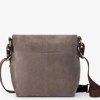 Silverlake Flap Crossbody - Mushroom Suede