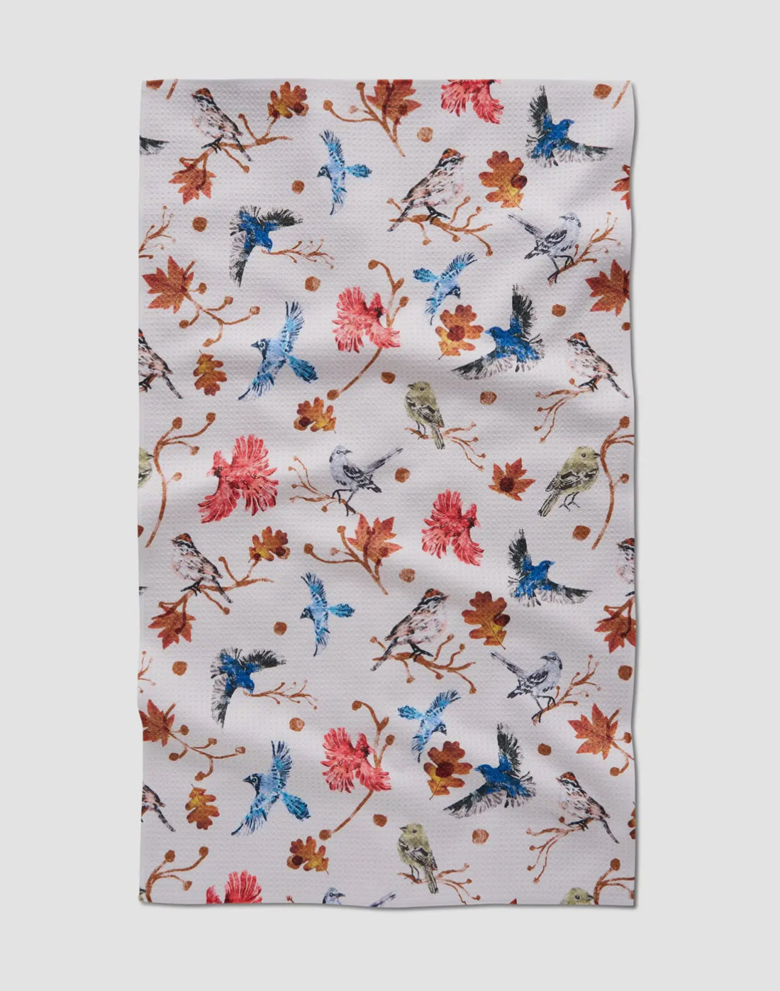 Geometry Autumnal Bird Skies Tea Towel