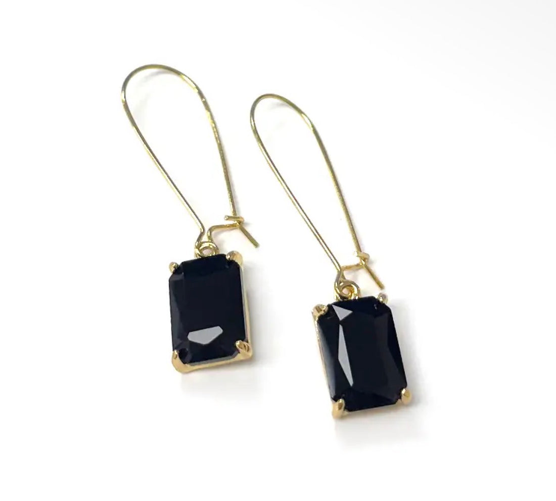 Rectangle Sparkle Earrings-6 Colors