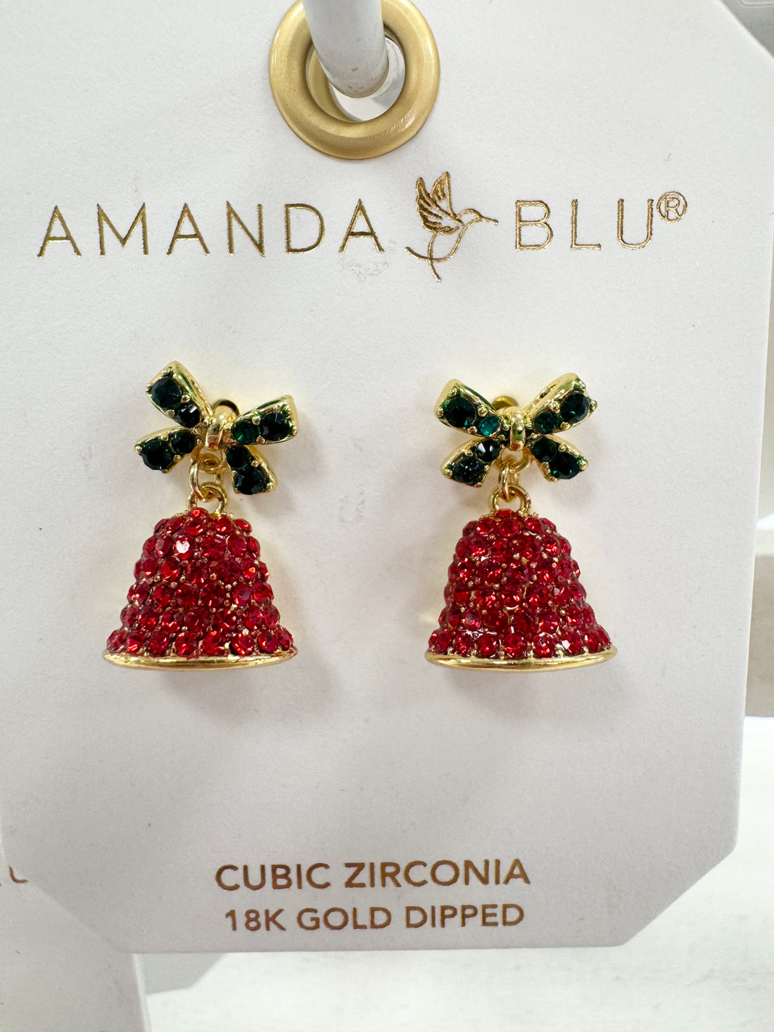 Red Bells Christmas Earrings