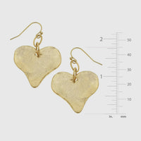 Susan Shaw | Gold Heart Earrings