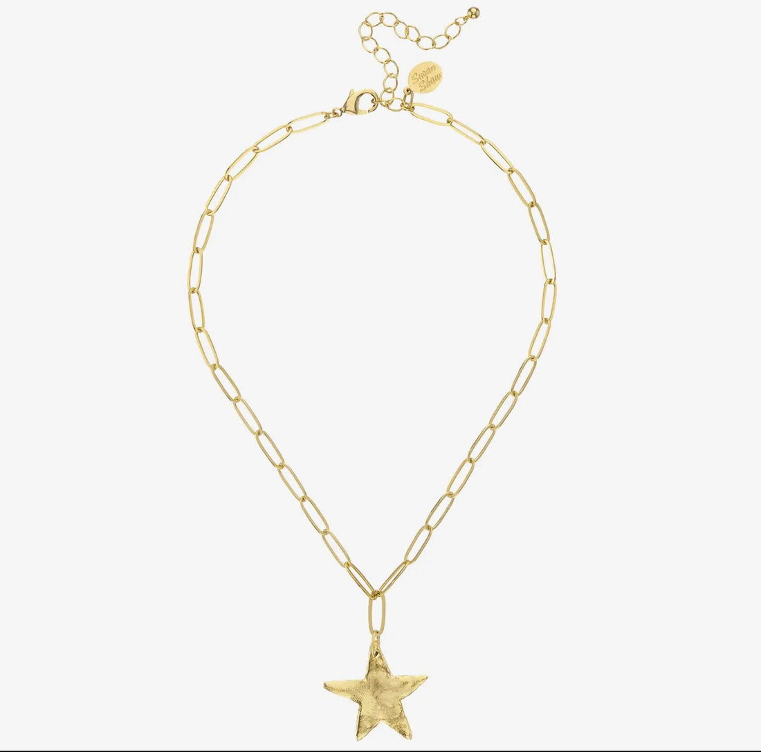 Susan Shaw | Star Paperclip Necklace