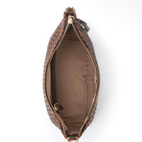 The Sak | Juniper Small Hobo Woven-Mahogany Cognac Woven