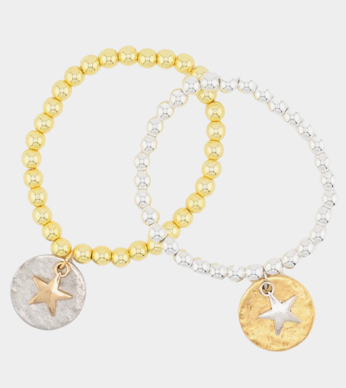 Julio Designs | Disc Charm Bracelet-Star