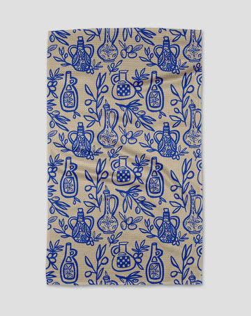 Geometry Mediterranean Pour Tea Towel