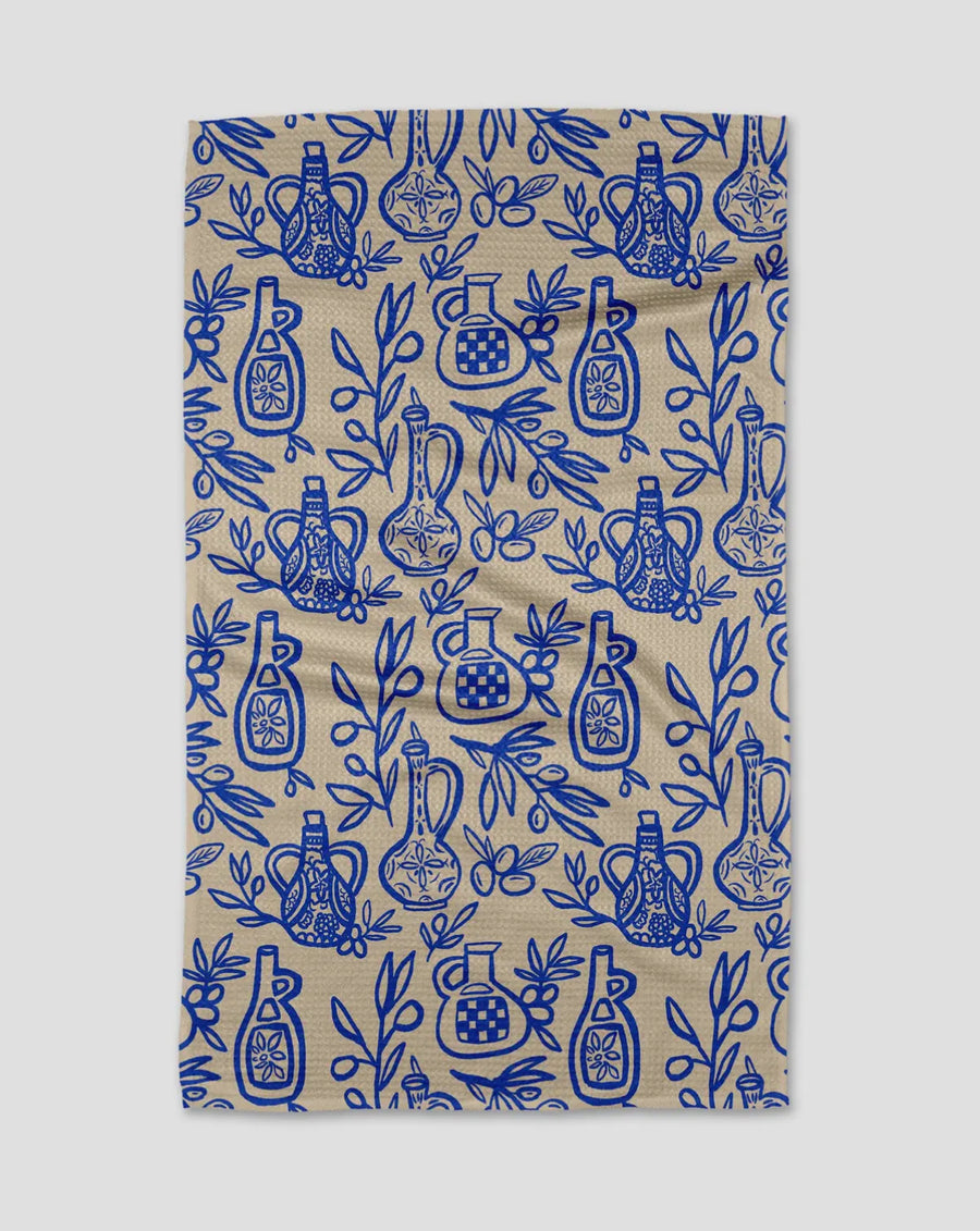 Geometry Mediterranean Pour Tea Towel