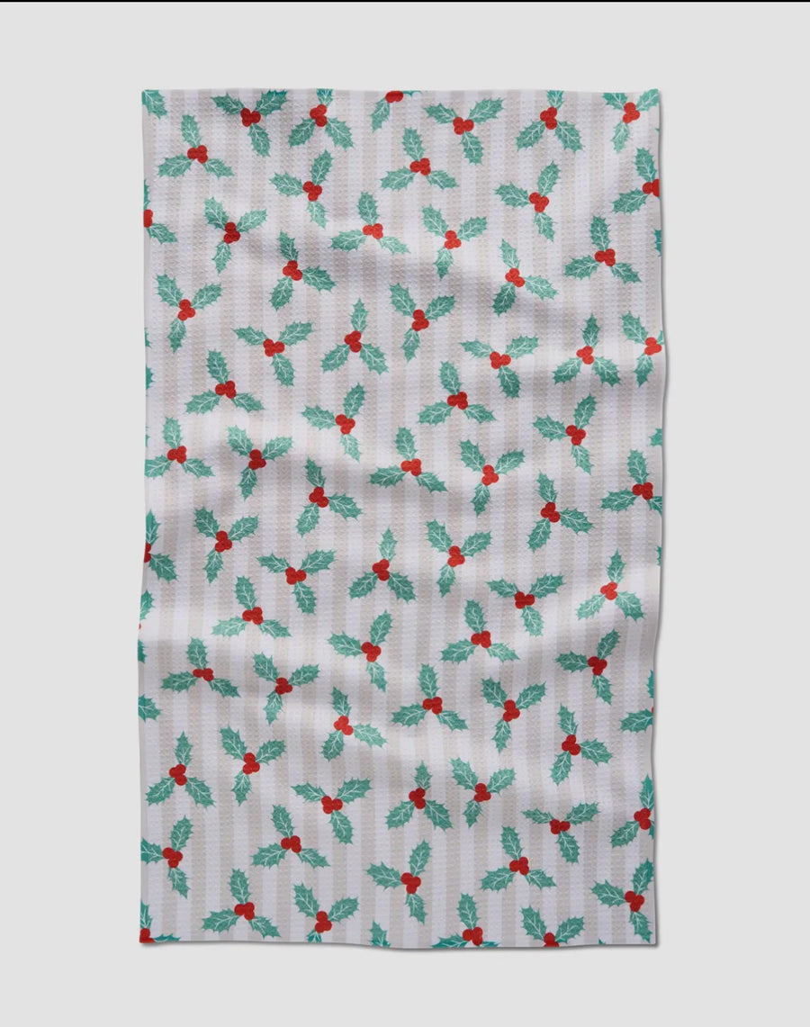 Geometry Mistle Stripe Tea Towel