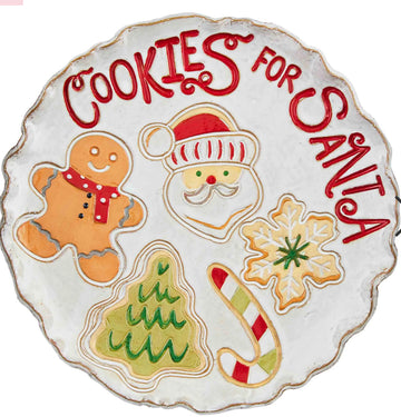 Mud Pie Cookies For Santa Platter