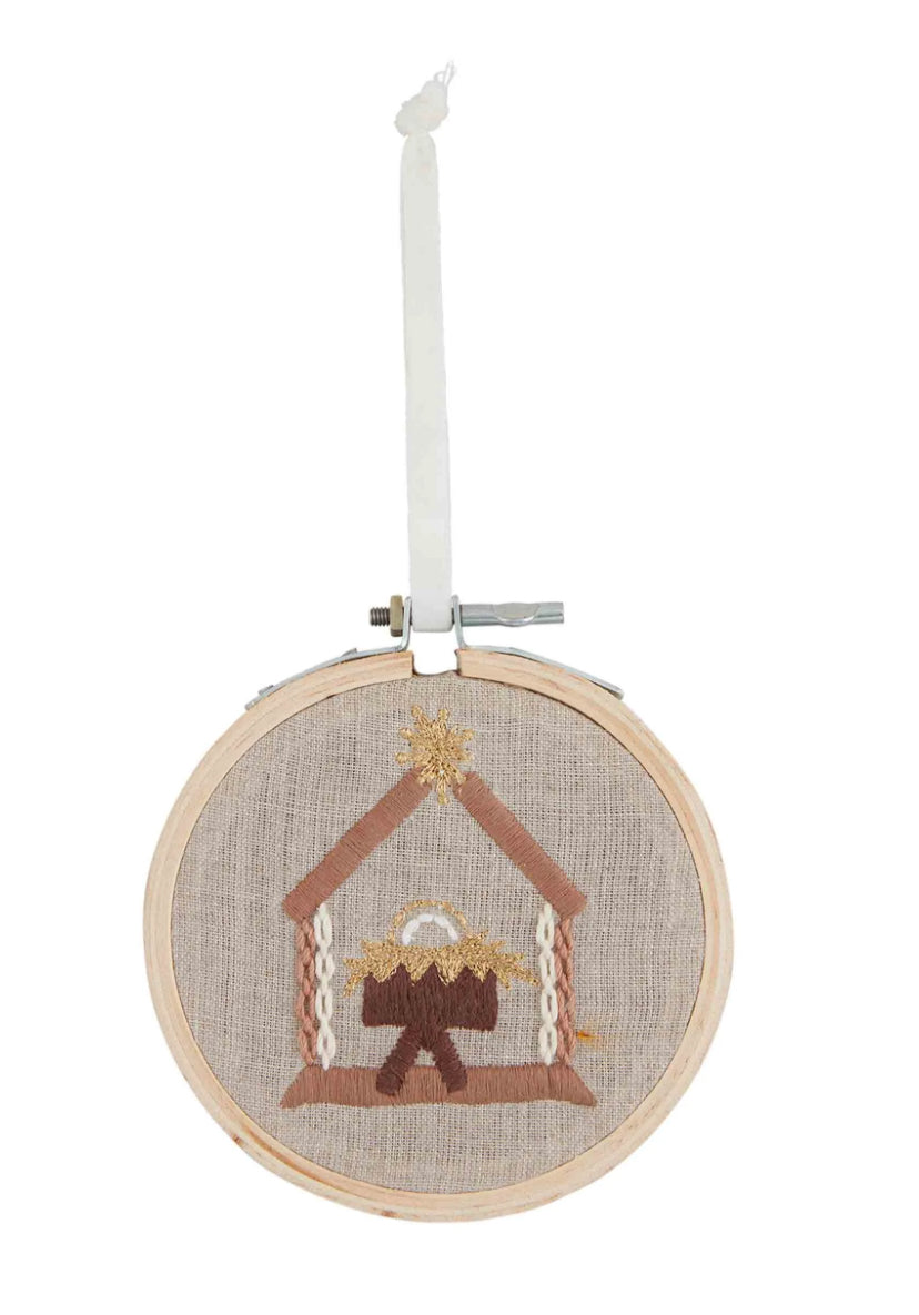 Mud Pie Embroidered Ornaments