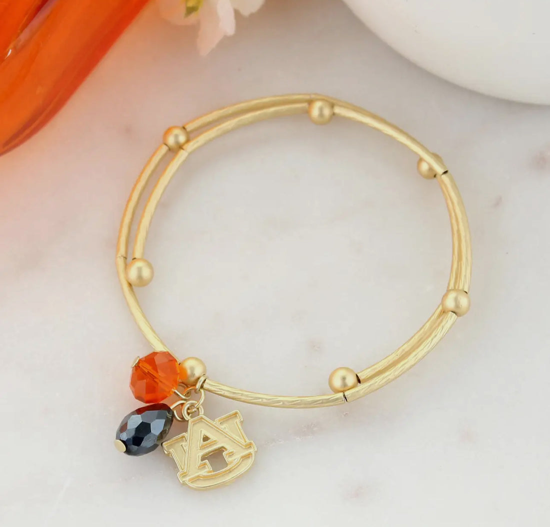 Matte Gold Logo Wrap Bracelet