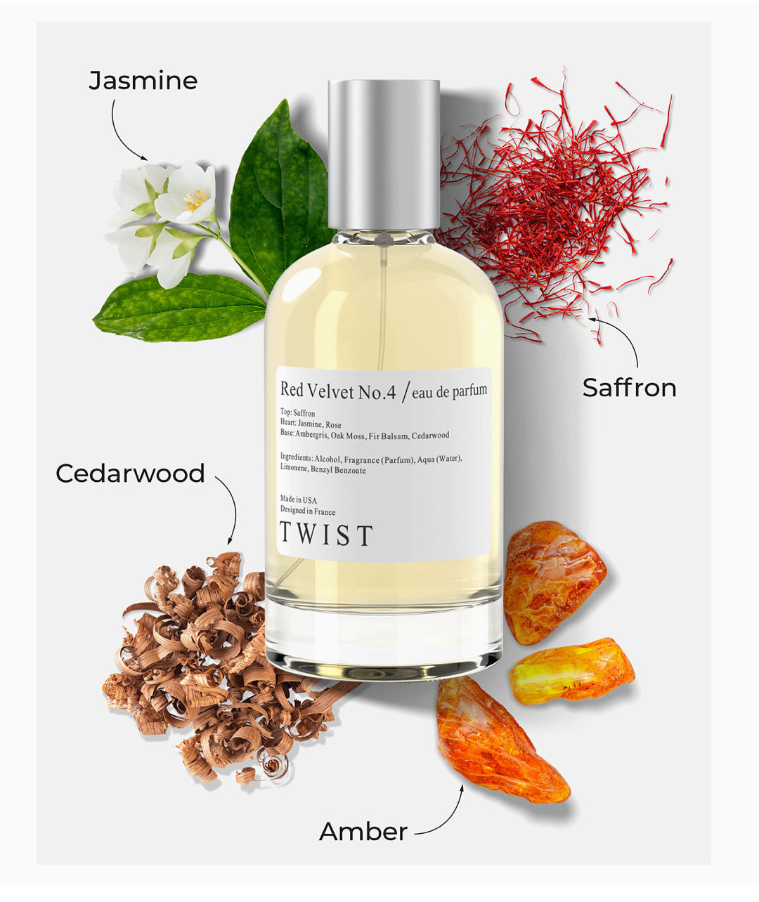 TWIST Velvet No. 4(Inspired By MFK Baccarat Rouge 540) Perfume