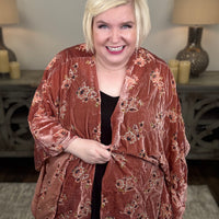 Heart On Lockdown Curvy Kimono