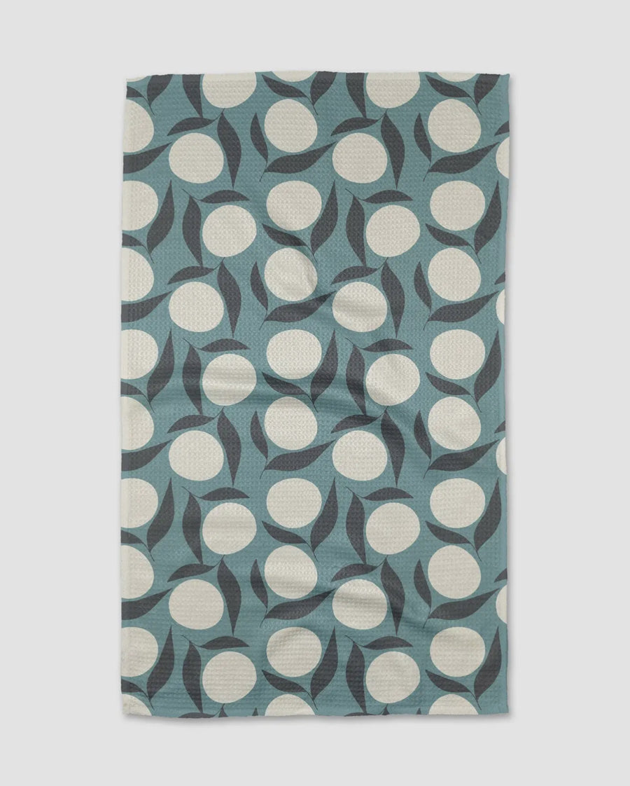 Geometry Bouncing Blooms Tea Towel