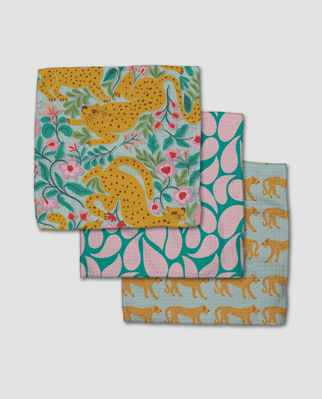 Geometry Cheetah Haven Dishcloth Set