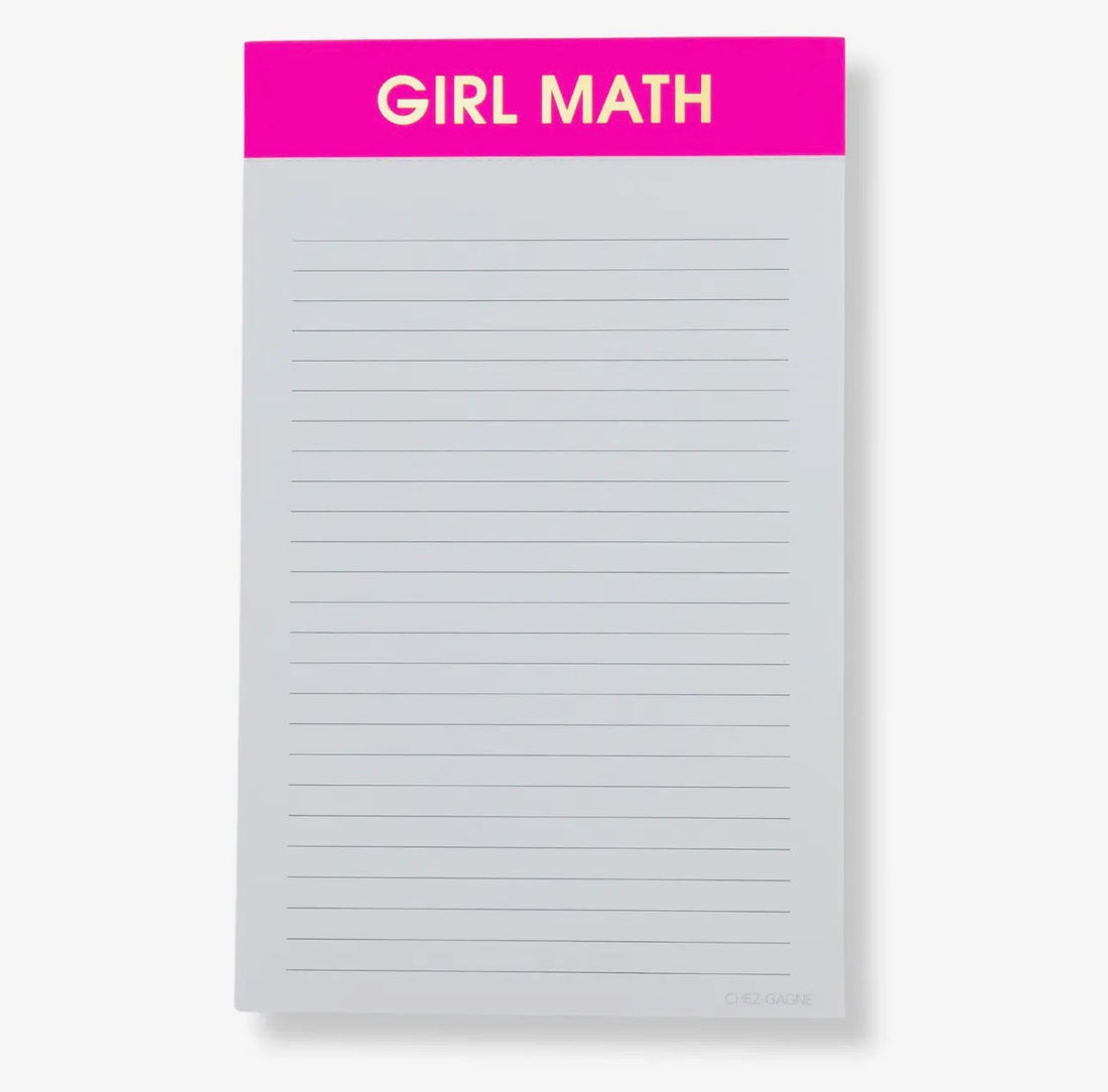 Lined Notepad-Girl Math