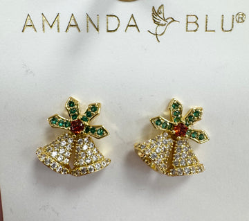 Double Bell Stud Earrings