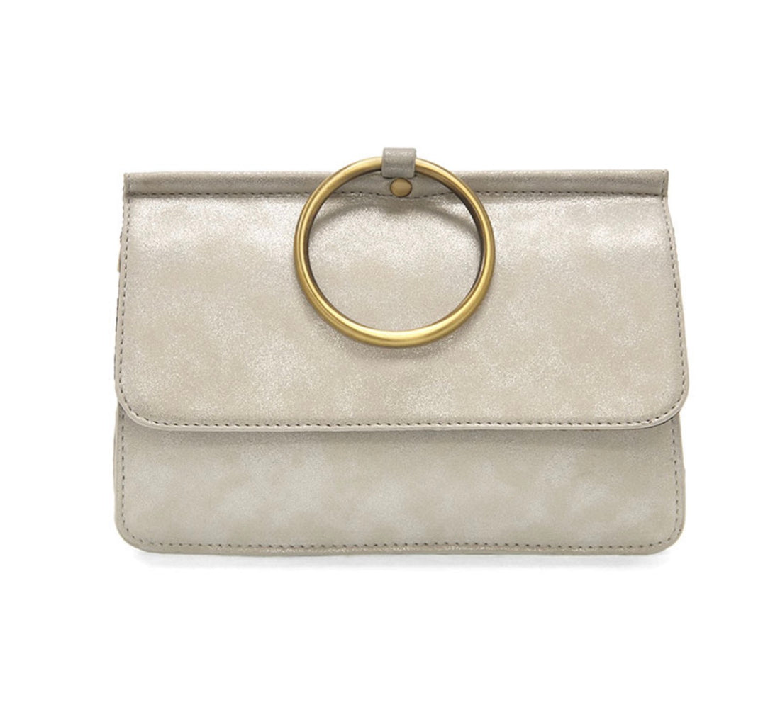 Joy Susan | Aria Ring Bag-Chrome
