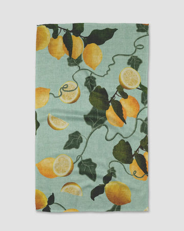 Geometry Amalfi Lemons Tea Towel