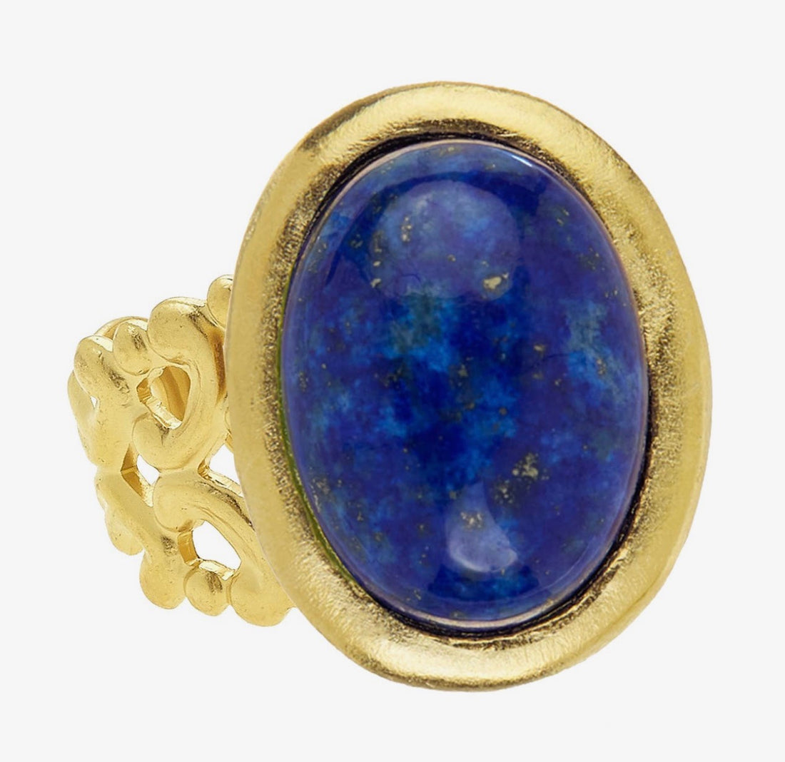 Susan Shaw | Blue Lapis Cabachon Ring