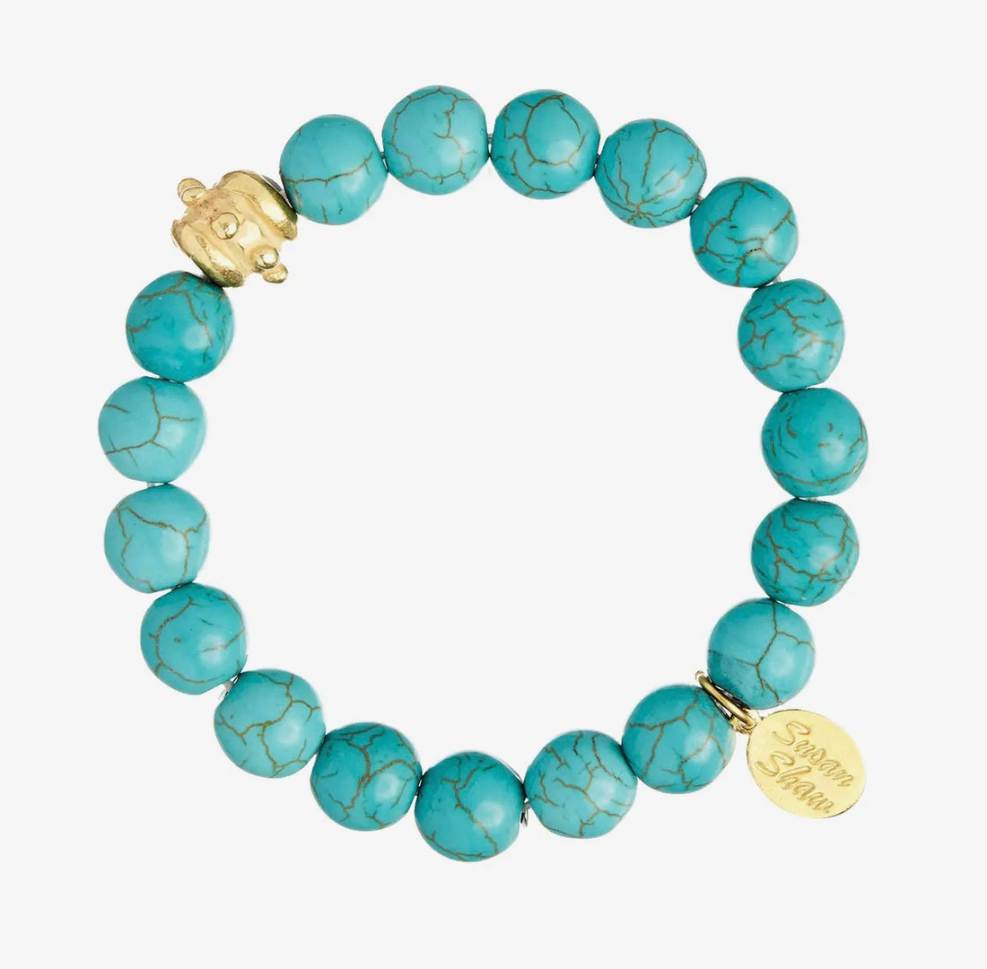 Susan Shaw | Bailey Stretch Bracelet- Turquoise