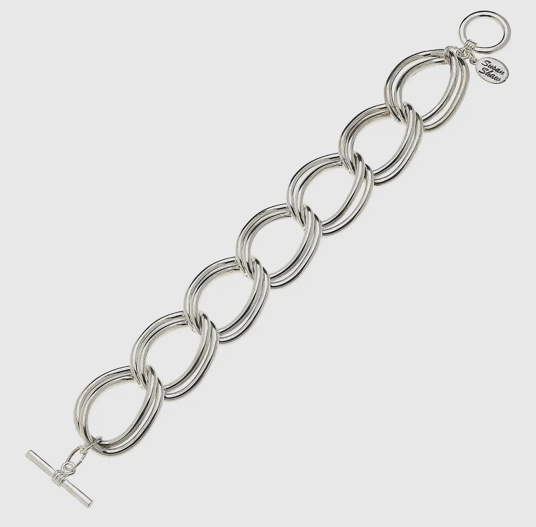 Susan Shaw | Smooth Silver Chain Bracelet