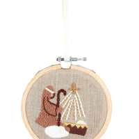 Mud Pie Embroidered Ornaments