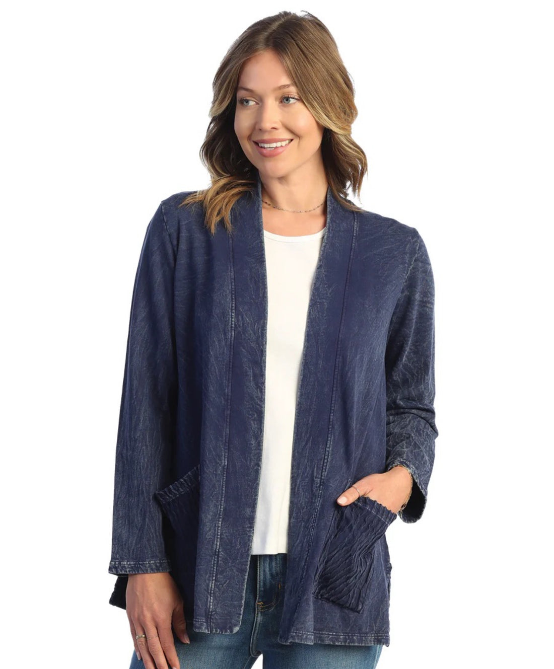 Jess & Jane Turning The Corner Cardi-Denim