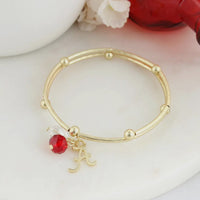 Matte Gold Logo Wrap Bracelet