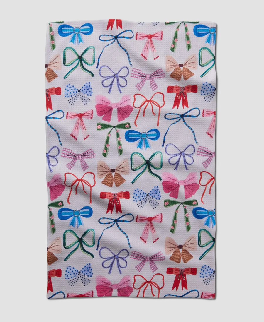 Geometry-Bows Tea Towel
