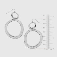 Susan Shaw Double Silver Earrings