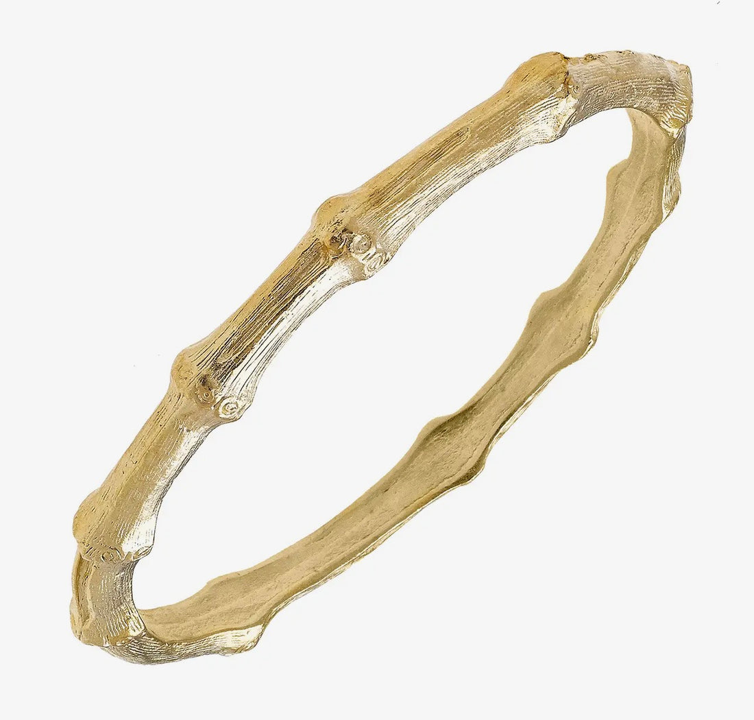 Susan Shaw | Gold Bamboo Bangle - The Shoppes at Coldwater
