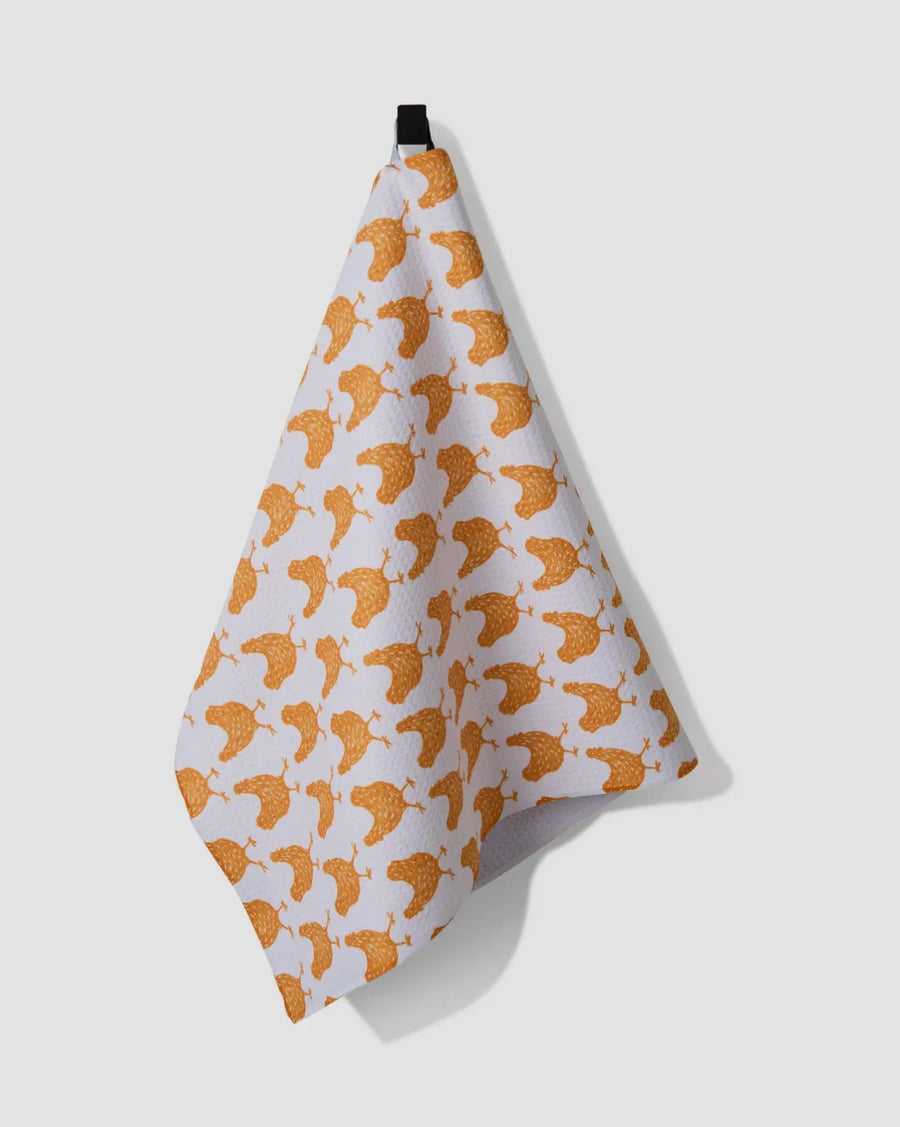 Geometry Fun Spring Chicks Tea Towel