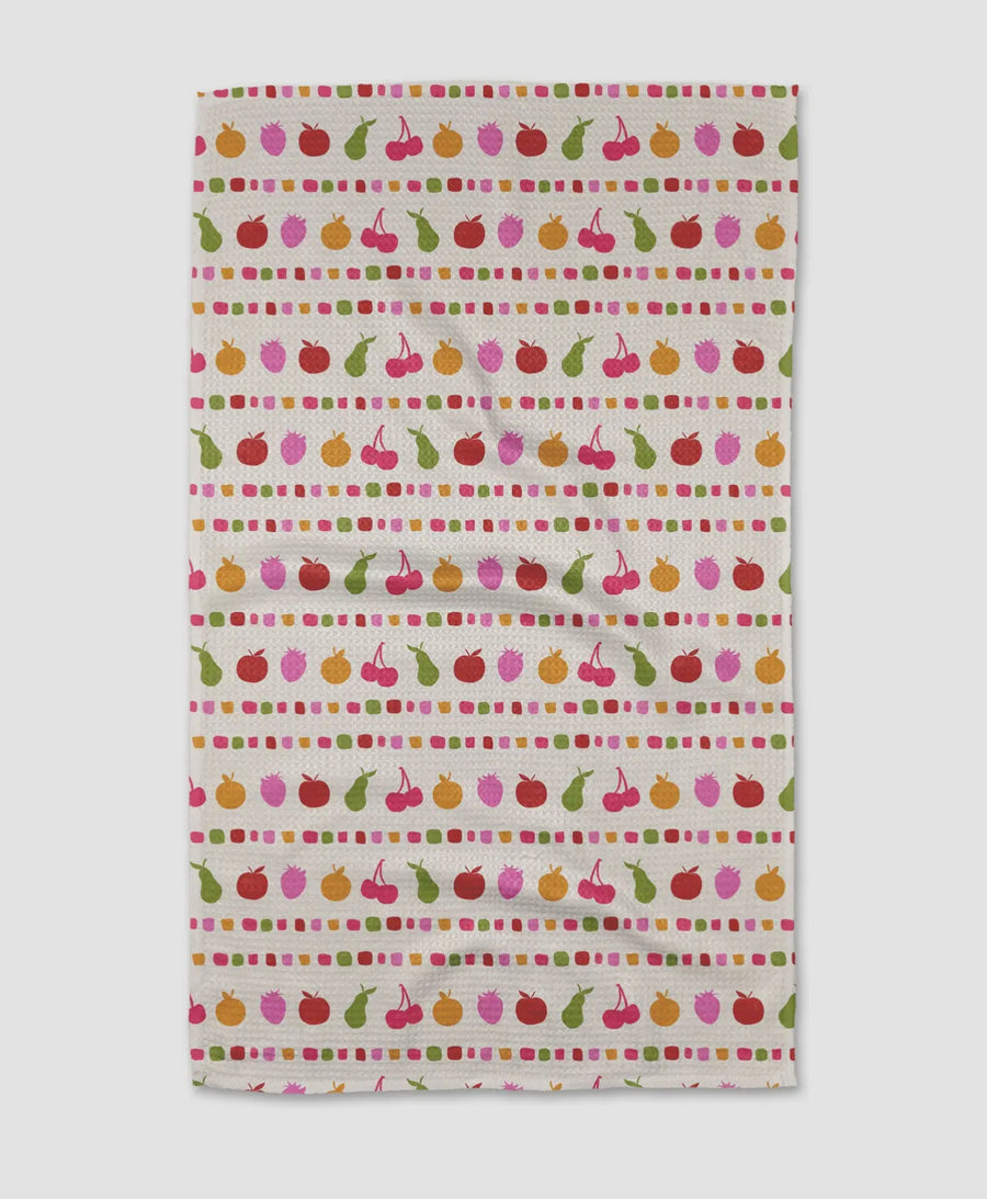 Geometry Tea Towel-Fruits At The Party