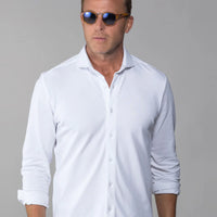 Montana Button Down Cotton Piqué Long Sleeve